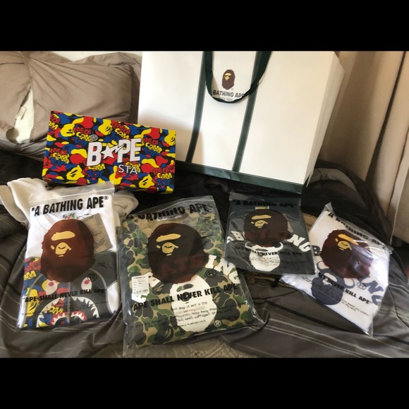 Bape x medicom toy shark camo tee - Picture 4 of 5